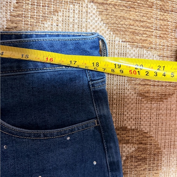 EXPRESS Studded Denim Straight Leg Jeans size 12 BNWT - Picture 7 of 8